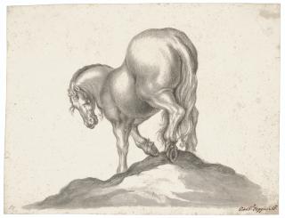 Giovanni Battista Foggini - Horse seen from the rear, after Antonio Tempesta