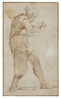 Giovanni Battista Franco - A Boy, Writing Or Sketching