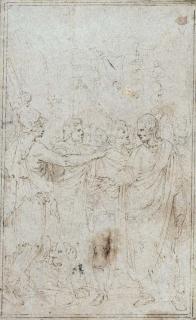 Giovanni Battista Franco - A triumphal procession into Rome (?), after the Antique