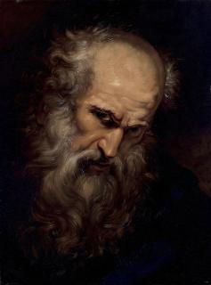 Giovanni Battista Gaulli, Il Baciccio - Head Of A Bearded Old Man