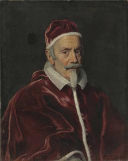 Giovanni Battista Gaulli, Il Baciccio - Portrait of Pope Clement X (1590-1676), bust-length, in papal robes