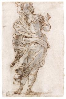 Giovanni Battista Gaulli - A Standing Soldier Seen From Behind