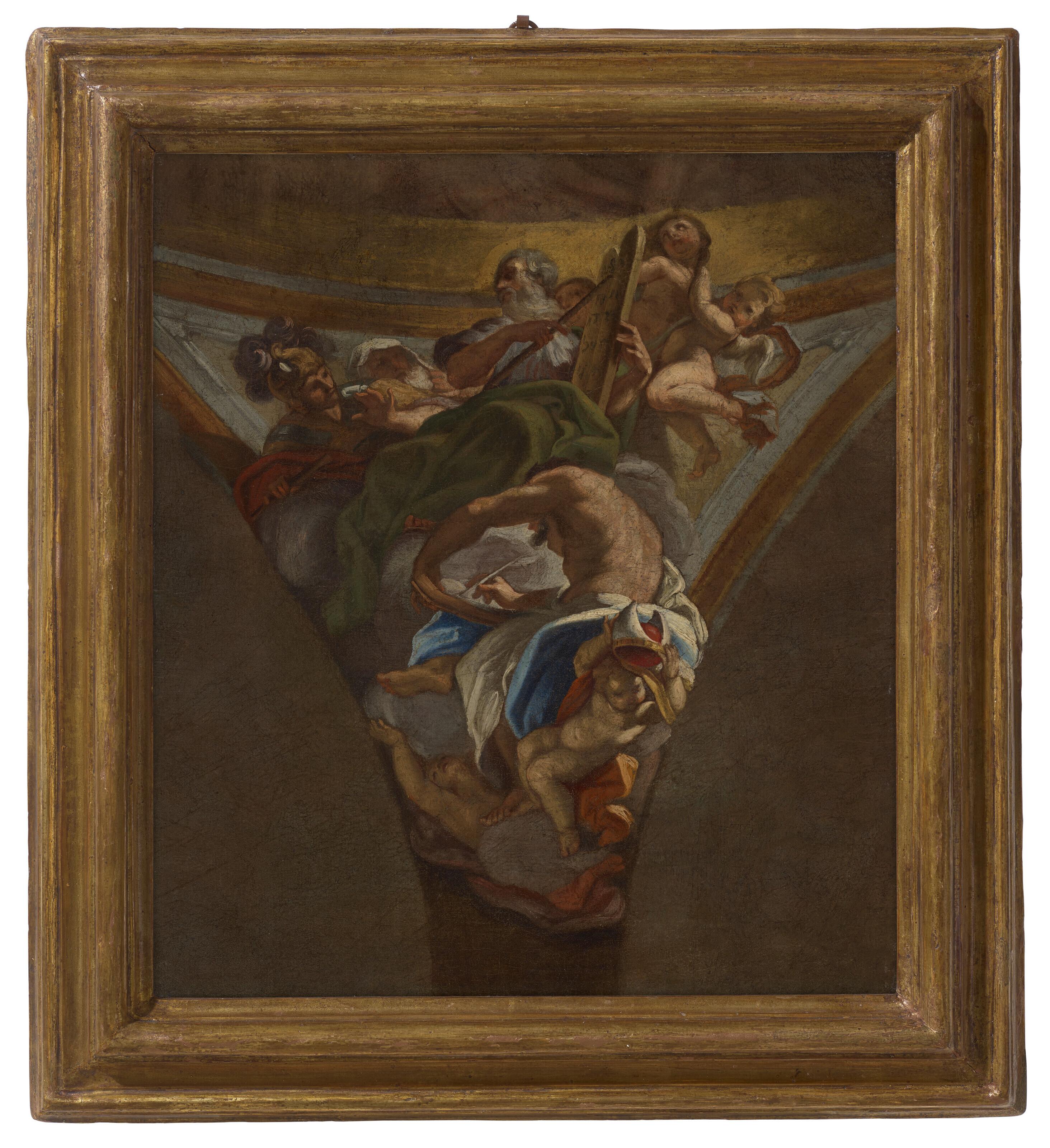 Giovanni Battista Gaulli - The Lawgivers and Leaders of Israel, a bozzetto