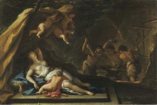 Giovanni Battista Lama - Venere nella fucina di Vulcano