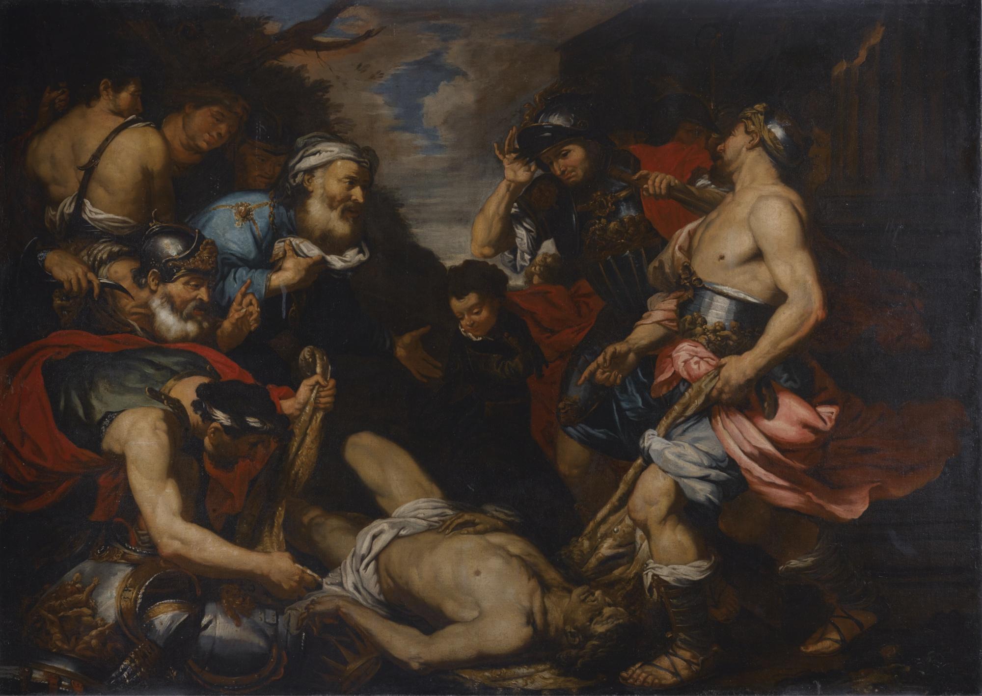 Giovanni Battista Langetti - King Priam Retrieving The Body Of His Son Hector