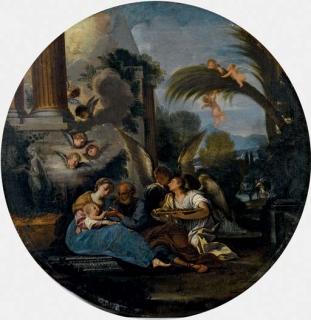 Giovanni Battista Pace - Riposo nella fuga in Egitto