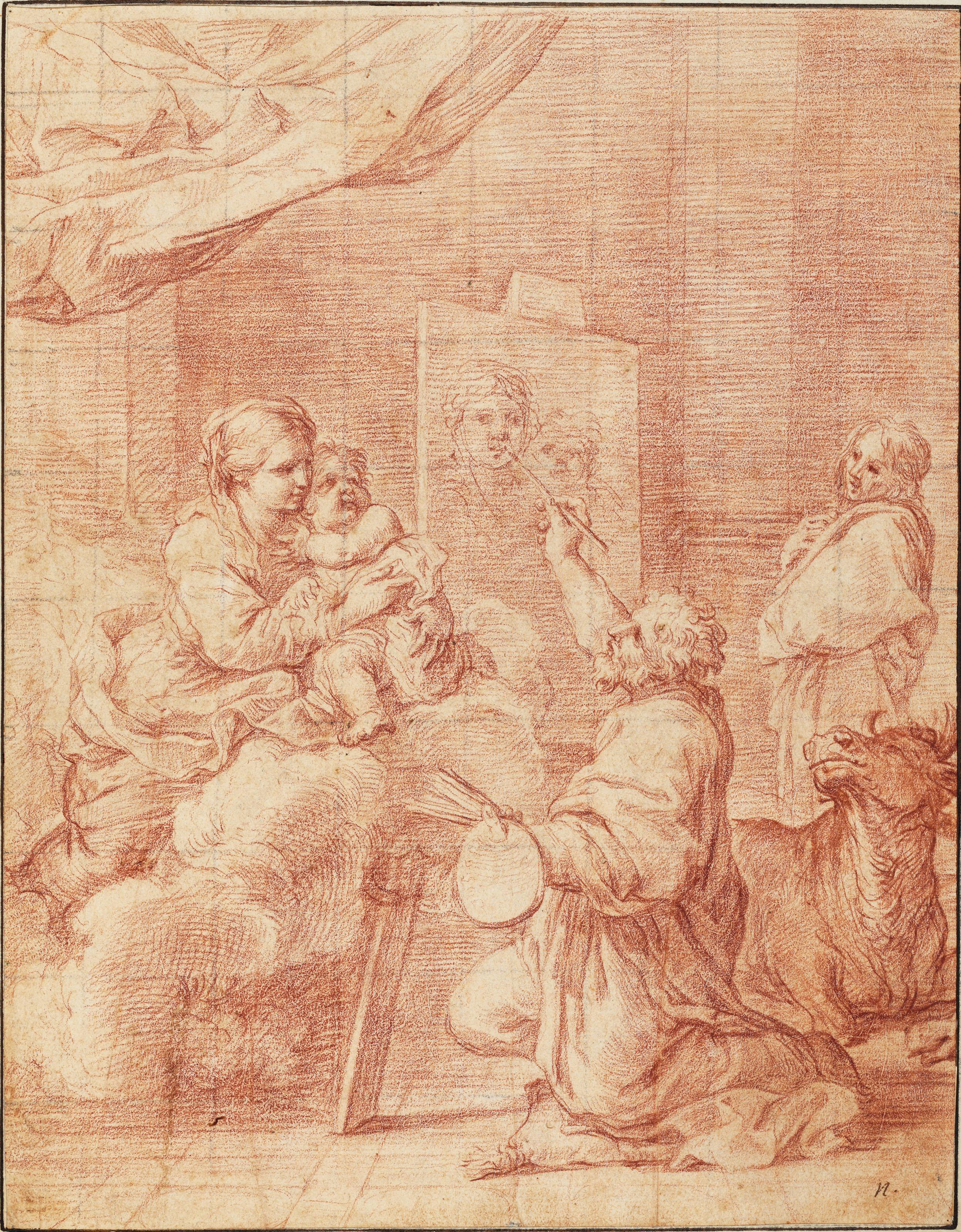 Giovanni Battista Pace - Saint Luke painting the Virgin