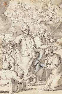 Giovanni Battista Paggi - Saint Damien guérisseur