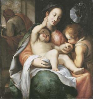 Giovanni Battista Paggi - The Holy Family with the Infant Saint John the Baptist