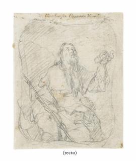 Giovanni Battista Piazzetta - Saint Roch ( recto  and  verso )