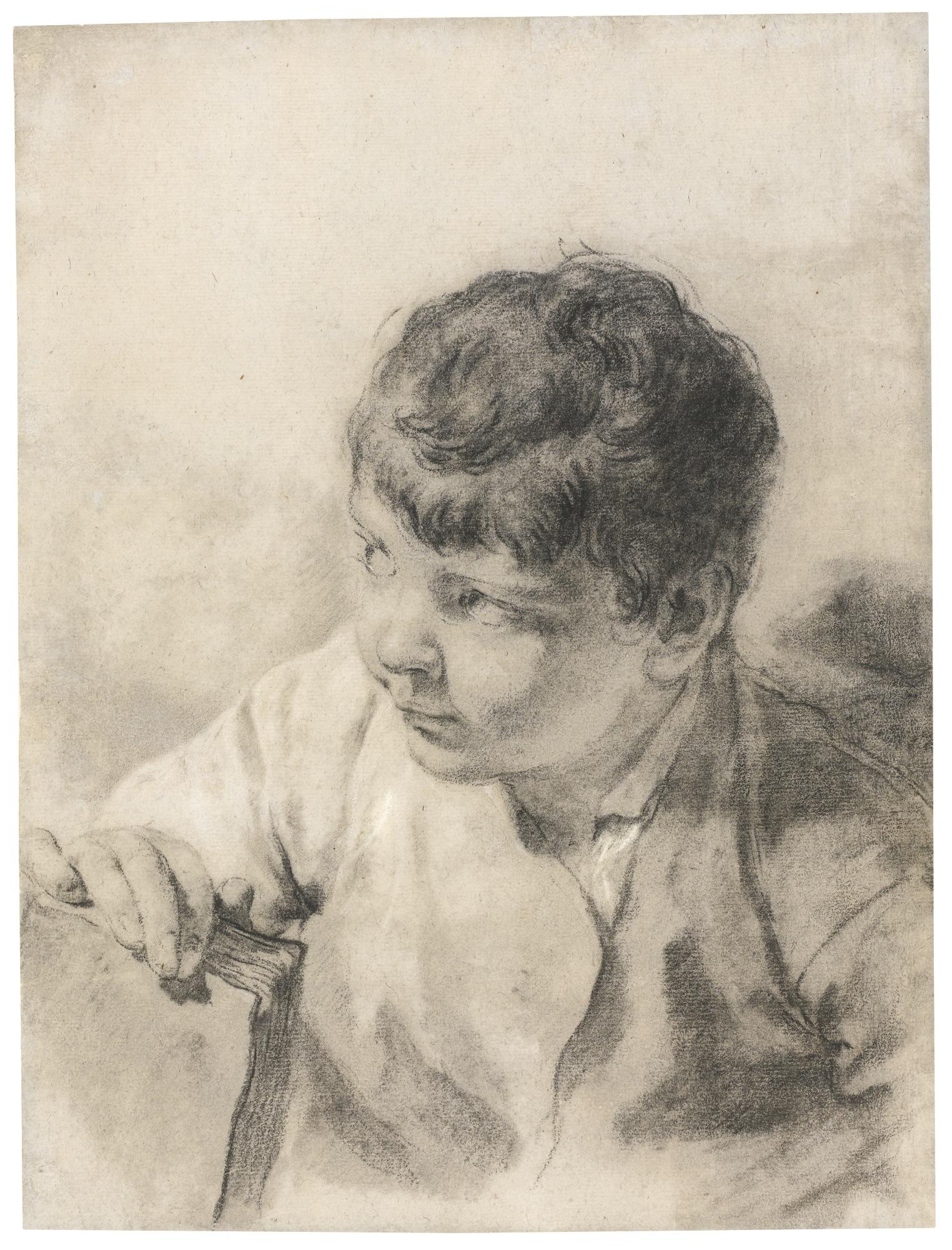 Giovanni Battista Piazzetta - The Artist\'S Son Giacomo Holding A Book