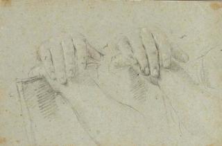 Giovanni Battista Piazzetta - Two studies of hands resting on a board