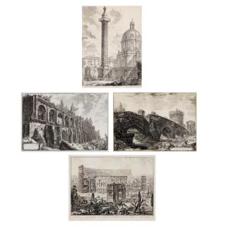 Giovanni Battista Piranesi - A Group of 4 Etchings, from Views of Rome 4