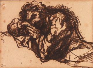 Giovanni Battista Piranesi - A man reclining, asleep