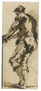 Giovanni Battista Piranesi - A Standing Man At Work, His Hands On The Edge Of A Table