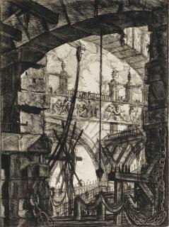 Giovanni Battista Piranesi - Carceri d\'Invenzione, planche IV (Hind 4)
