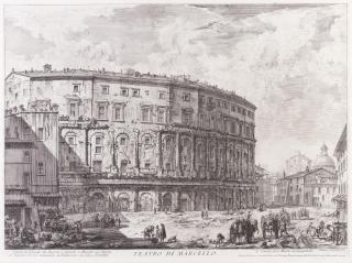 Giovanni Battista Piranesi - Fontana di Trevi; Teatro di Marcello, from Vedute di Roma