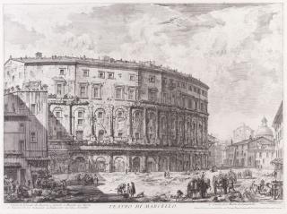 Giovanni Battista Piranesi - Fontana di Trevi; Teatro di Marcello, from Vedute di Roma