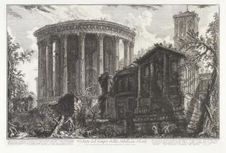 Giovanni Battista Piranesi - Four plates, from Vedute di Roma