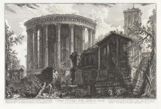 Giovanni Battista Piranesi - Four plates, from Vedute di Roma