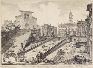 Giovanni Battista Piranesi - Four Plates, from Vedute di Roma