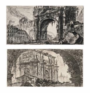 Giovanni Battista Piranesi - Four Views, from: Alcune Vedute di Archi Trionfali ed altri Monumenti (Focillon 50, 59, 61, 68; Wilton-Ely 112, 121, 123, 130)