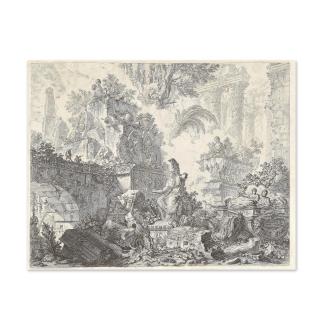 Giovanni Battista Piranesi - Frontispice pour les Vues de Rome, circa 1748