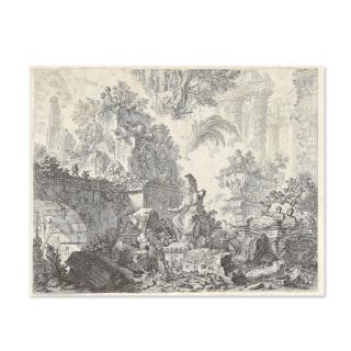 Giovanni Battista Piranesi - Frontispice pour les Vues de Rome, circa 1748