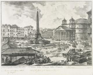 Giovanni Battista Piranesi - St. Peter\'S, Interior; S. Paolo Fuori Le Mura; S. Maria Maggiore With The Obelisk; The Piazza Della Rotonda, With The Pantheon And Obelisk; S. Constanza (Hind 4, 6, 10, 17, 37)