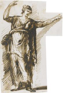 Giovanni Battista Piranesi - Standing Female Figure With Her Arms Raised