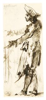 Giovanni Battista Piranesi - Study Of A Standing Man, In Profile