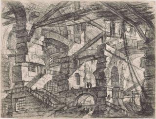 Giovanni Battista Piranesi - The Gothic Arch, from: Carceri d\'Invenzione (H. 14; W.-E. 39; R. 40)