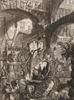 Giovanni Battista Piranesi - The Man on the Rack, from Carceri d\'Invenzione (Focillon 25; Robison 43; Wilton-Ely 27)