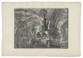 Giovanni Battista Piranesi - The Pier with a Lamp, from: Carceri d\'Invenzione