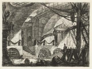 Giovanni Battista Piranesi - The Sawhorse, Plate XII from: Carceri d\'Invenzione