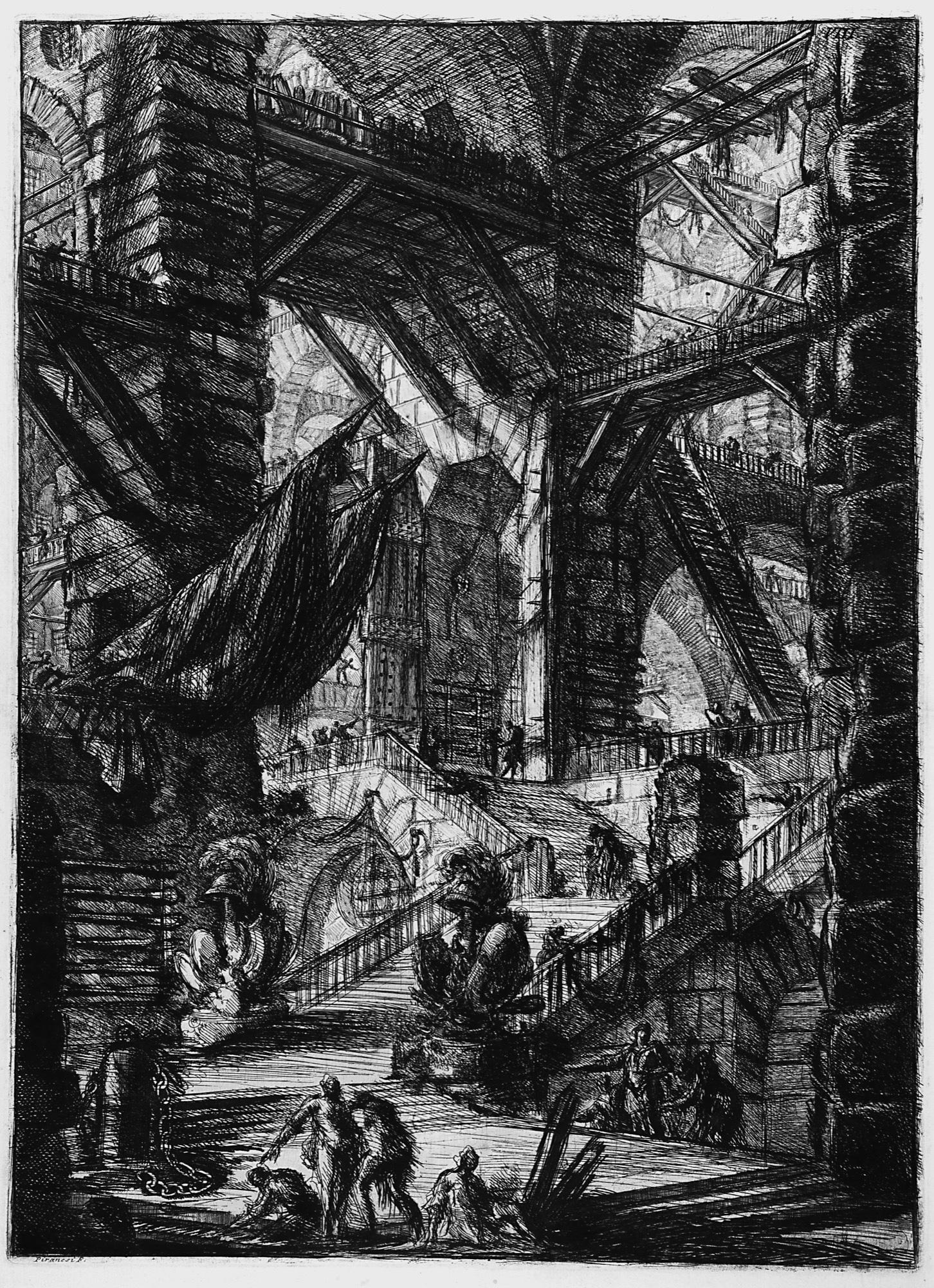 Giovanni Battista Piranesi - The Staircase with Trophies (Die Treppe mit Trophäen)