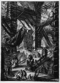 Giovanni Battista Piranesi - The Staircase with Trophies (Die Treppe mit Trophäen)