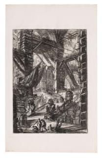 Giovanni Battista Piranesi - The Staircase with Trophies, from Carceri d\'Invenzione
