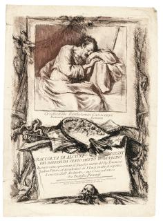 Giovanni Battista Piranesi - Title Page For Raccolta Di Alcuni Disegni Del Barbieri Da Cento Detto Il Guercino