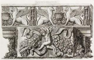Giovanni Battista Piranesi - Vasi, Candelabri, Cippi, Sarcophagi, Tripodi, Lucerne, et Ornamenti Antichi Disegn: Four Plates (Wilton-Ely 893, 946, 955, 968)
