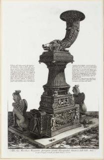 Giovanni Battista Piranesi - Vasi, Candelabri, Cippi, Sarcophagi, Tripodi, Lucerne, et Ornamenti Antichi Disegnati: Two Plates (Wilton-Ely 917; 994)