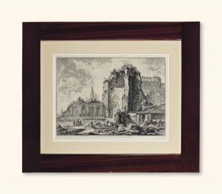 Giovanni Battista Piranesi - Veduta Degli Avanzi Di Due Tridinj Che Appartenevano Alla Casa Aurea Di Nerone, Presi Erroeamente Per I Templi Del Sole, E Dalle Luna, O D\'Iside E Serapide (Hind 50 III)