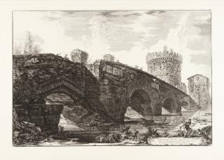 Giovanni Battista Piranesi - Veduta del Ponte Lugano