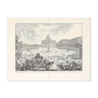 Giovanni Battista Piranesi - Veduta della Balisica e Piazza di S.Pietro in Vaticano, 1748