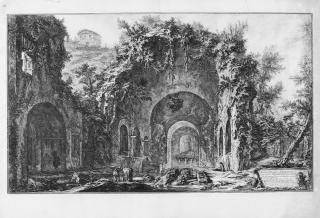 Giovanni Battista Piranesi - Veduta della Fonte e delle Spelonche d’Egeria (…).