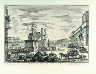 Giovanni Battista Piranesi - Veduta della Piazza di Monte Cavallo (Quirinale)