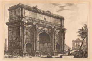 Giovanni Battista Piranesi - Veduta dell’Arco di Settimio Severo