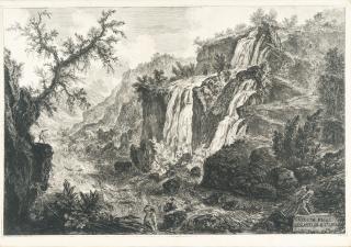 Giovanni Battista Piranesi - Veduta delle Cascatelle a Tivoli