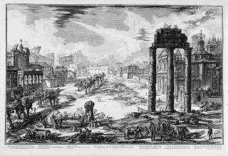 Giovanni Battista Piranesi - Veduta di Campo Vaccino.