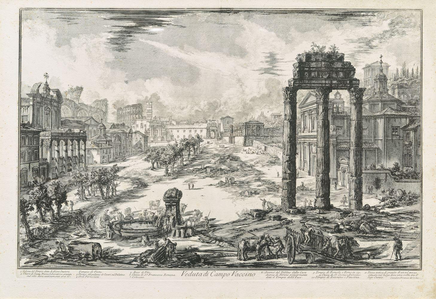 Giovanni Battista Piranesi - Veduta di Campo Vaccino.